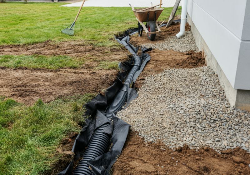 Drainage Pipe Placement