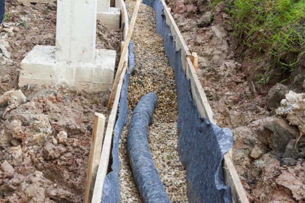 French Drain Installation in Dover